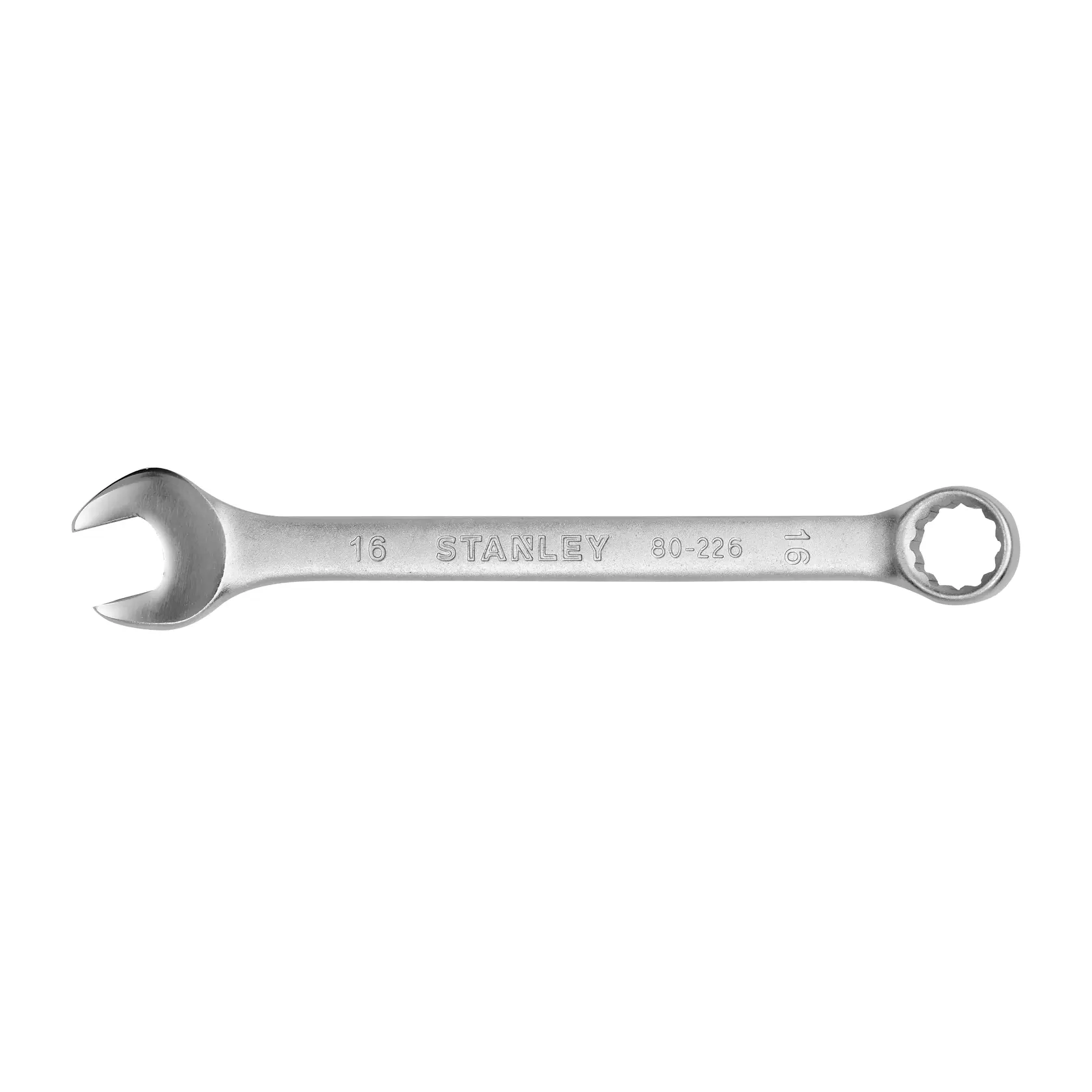 Stanley STMT80226-840 llave combinada plateada, ángulo frontal, categoría fotografía